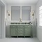 James Martin Vanities Brittany 60in Double Vanity, Smokey Celadon w/ 3 CM Ethereal Noctis Top 650-V60D-SC-3ENC - alternate 7